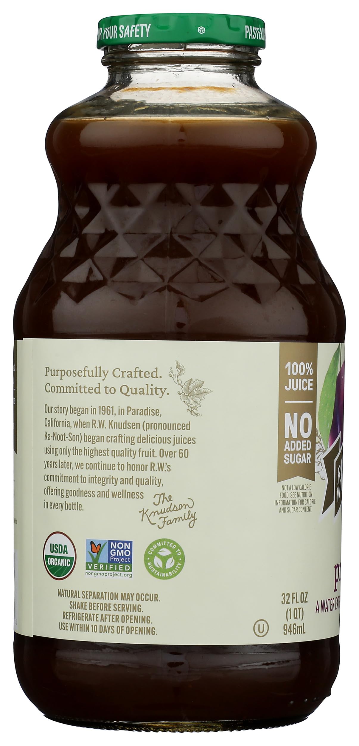 R.W. Knudsen Organic Prune Juice, 32 fl oz (Pack of 1)