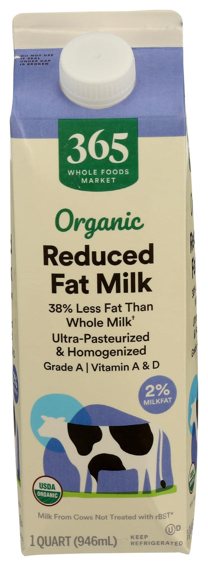 365 by Whole Foods Market Organic Reduced Fat 2% Milk, 32 FZ