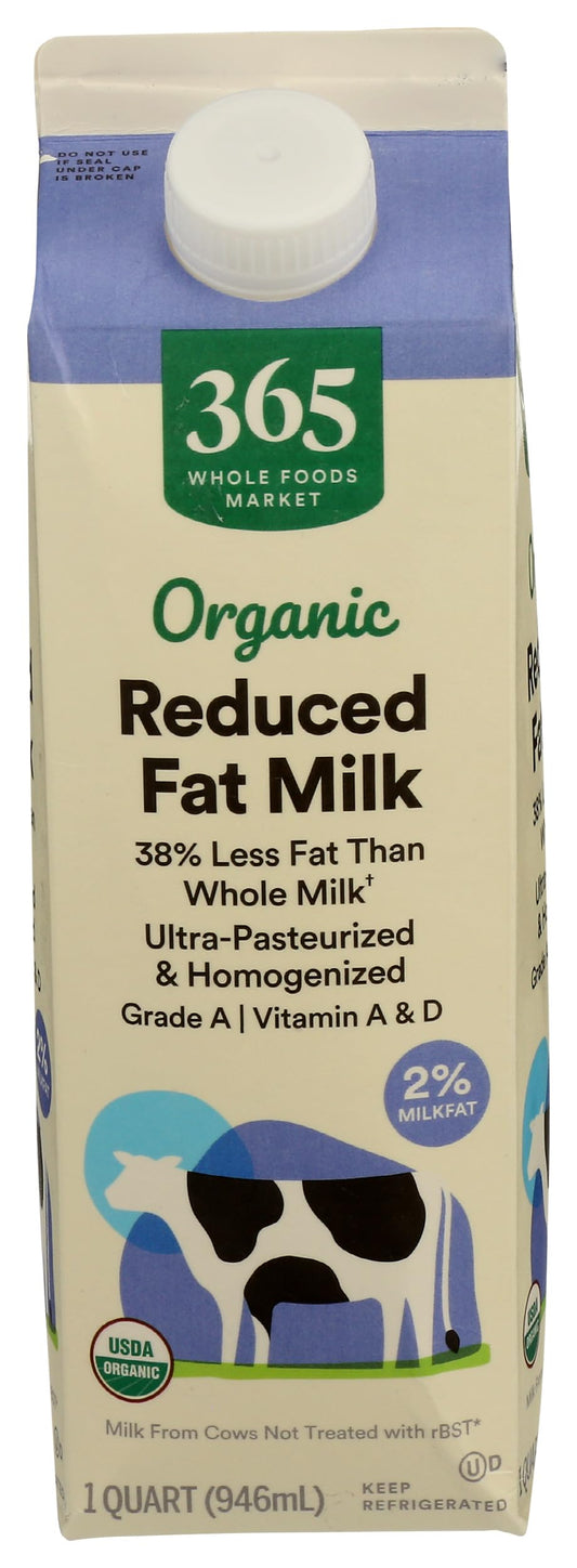 365 by Whole Foods Market Organic Reduced Fat 2% Milk, 32 FZ