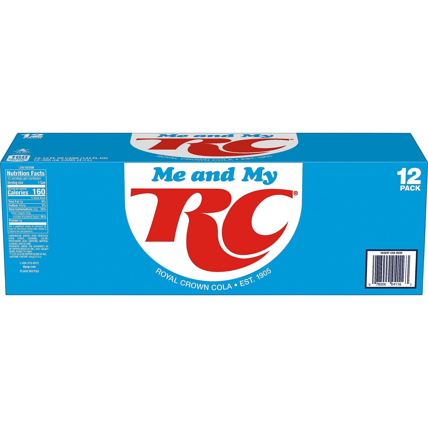 RC Cola Soda, 12 fl. oz. Cans, 12 Pack (Pack of 2)