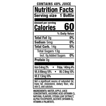 Mott's Mighty Soarin' Apple Juice Drink, 8 Fl Oz Bottles, 24 Count (8 Packs Of 6), 100% Fruit Juice Combined With Purified Water, Natural Flavors, And Vitamins A, C And E