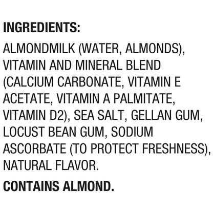 Silk Shelf-Stable Almond Milk, Unsweetened, Dairy-Free, Vegan, Non-GMO Project Verified, 1 Quart (Pack of 6)