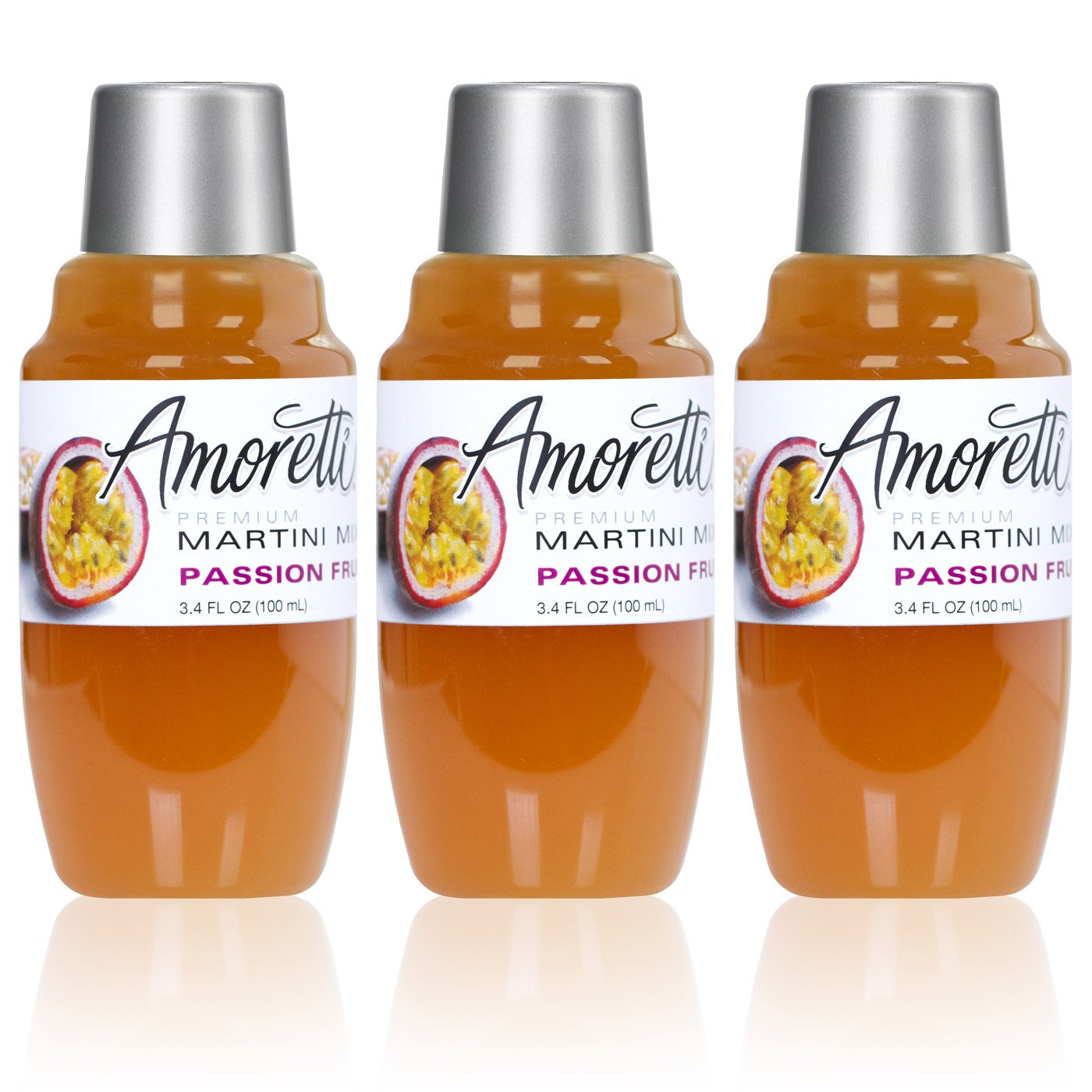 Amoretti Premium Martini Cocktail Mix Minis, Passion Fruit, 3.4 Fluid Ounce