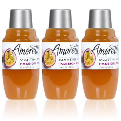 Amoretti Premium Martini Cocktail Mix Minis, Passion Fruit, 3.4 Fluid Ounce