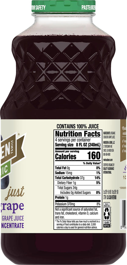 R.W. Knudsen Organic Just Concord Grape Juice, 32 fz