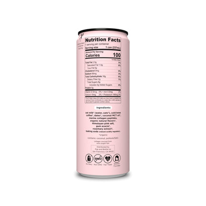 POP AND BOTTLE Vanilla Oat Milk Latte with Collagen, 8 FZ