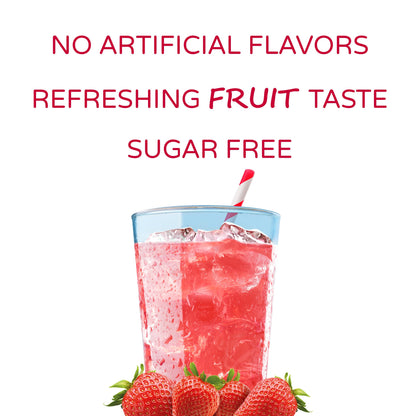 Crystal Light Sugar-Free Wild Strawberry Drink Mix with Caffeine (10 On-the-Go Packets)