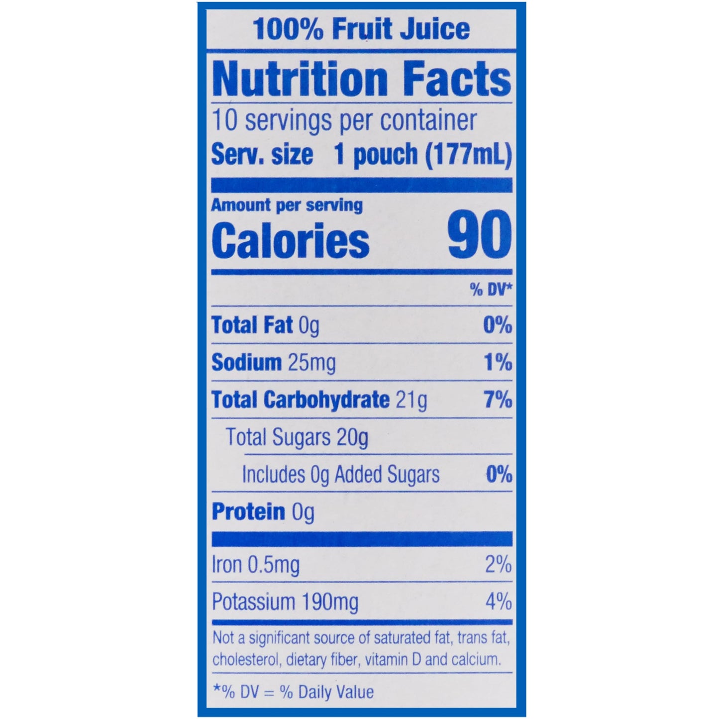 Capri Sun Fruit Punch Flavored 100% Juice Blend From Concentrate With Added Ingredient and Other Natural Flavor, 6 oz. Pouches, 40 Per Case