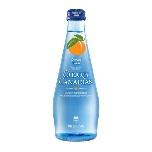 Clearly Canadian Orchard Peach Sparkling Water, 11 Fl Oz