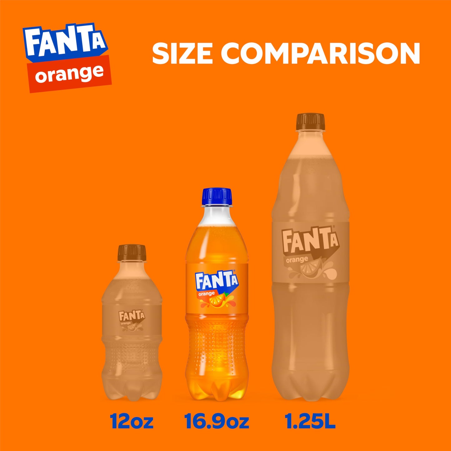 Fanta Orange Soda Soft Drink, 16.9 fl oz Bottles, 6 Pack