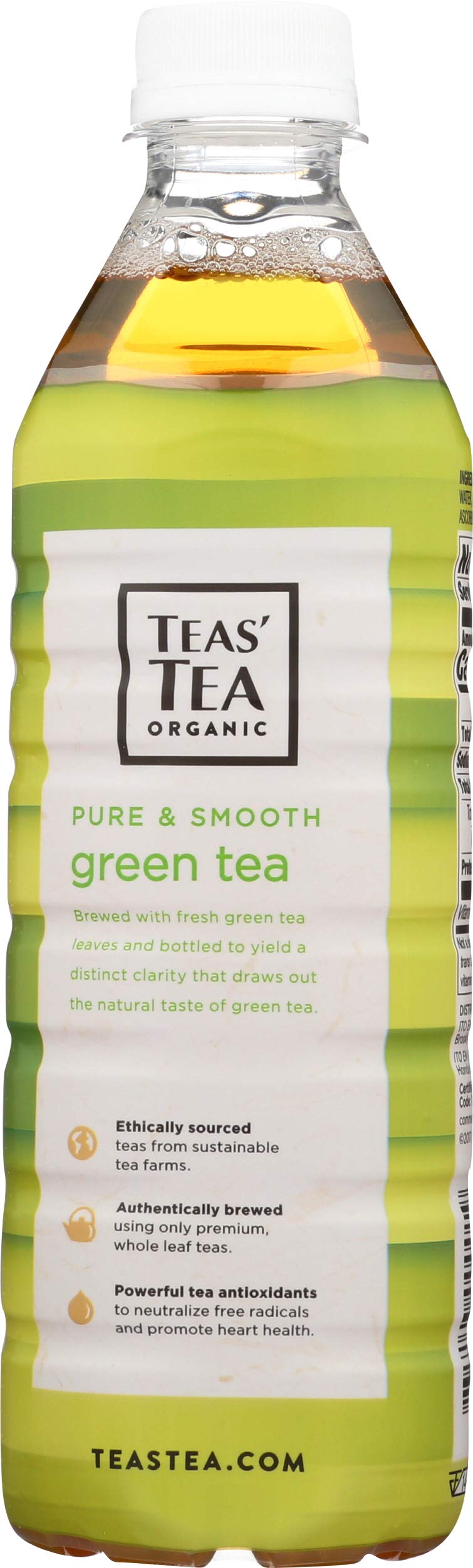 Teas' Tea, Tea Pure Green Organic, 16.9 Fl Oz