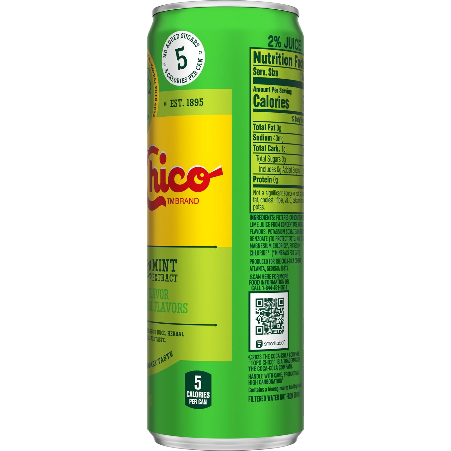 Topo Chico Sabores Lime with Mint Extract 12oz Can