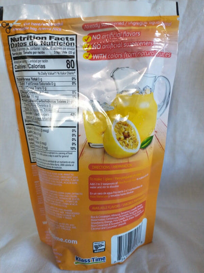 Klass Drink Mix Passion Fruit Maracuya 14.1 Ounce, Pack of 1