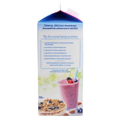 BLUE DIAMOND Unsweetened Vanilla Almondmilk, 0.5 GL