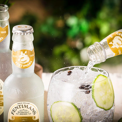 Fentimans Botanically Brewed Natural Tonic Water, 6.7 fl oz Bottles – Premium Mixer for Cocktails & Refreshing Drinks