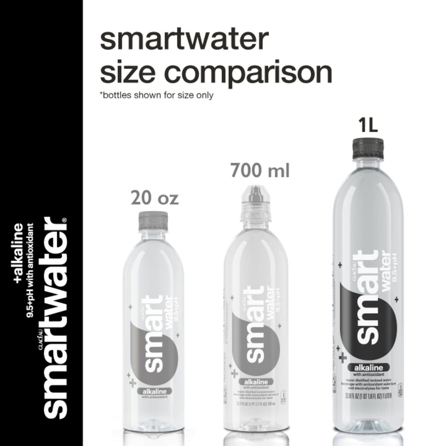 1 Liter Smartwater Alkaline With Antioxidant 12pk Corrugate