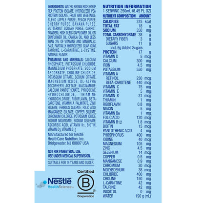 Nestle Compleat Original 1.5 Tube Feeding Formula Fruit Medley 250 mL Carton 24 Ct