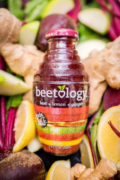 Beetology Beet Plus Lemon Plus Ginger Juice, 8.45 Fl Oz (Pack of 6)
