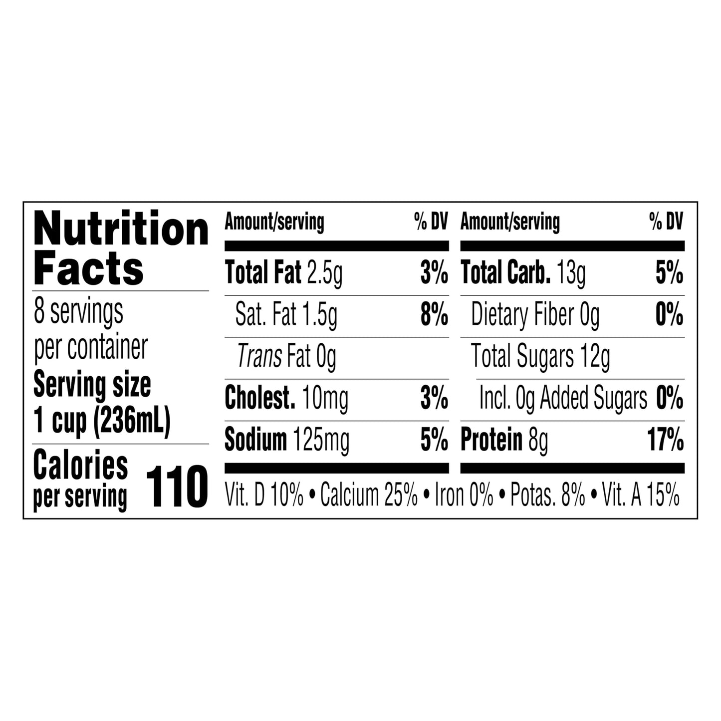 Happy Belly Amazon Brand Low Fat Milk Half Gallon, 64 Ounce