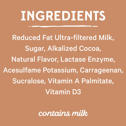 YUP! 2% Reduced Fat Ultra-Filtered Milk (Lactose Free), Rich Chocolate, Single Serve, Shelf Stable 14 fl oz Bottle