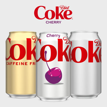 Diet Coke Cherry Soda Soft Drink, 12 fl oz, 12 Pack