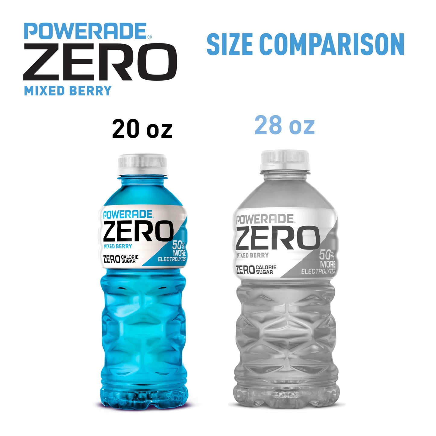 POWERADE ZERO Mixed Berry, 20 fl oz, 8 Pack