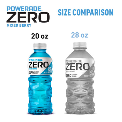 POWERADE ZERO Mixed Berry, 20 fl oz, 8 Pack