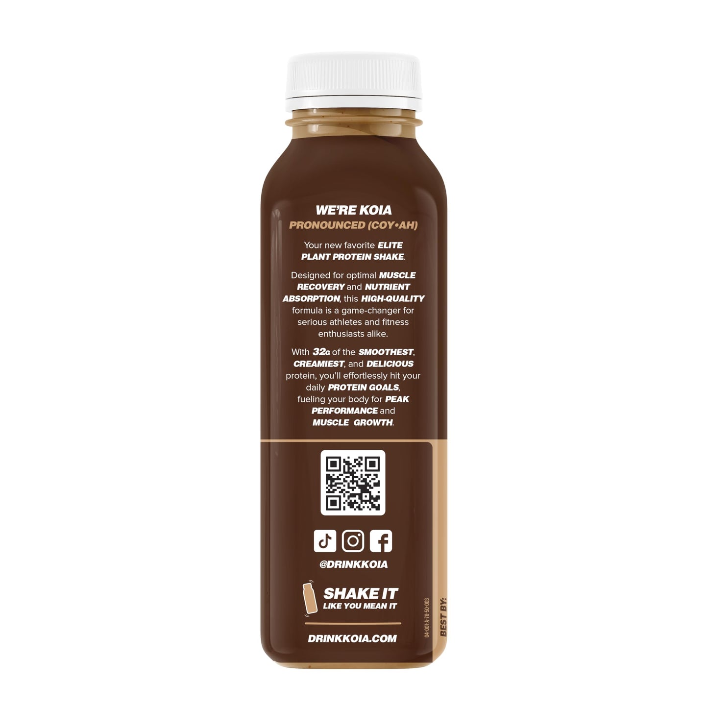 Koia Elite - Chocolate - 32g Protein - Ready To Drink Plant Protein Shake - Low Sugar, Dairy Free, Gluten Free, Soy Free, Non GMO, Kosher, Vegan (12 Fl Oz)