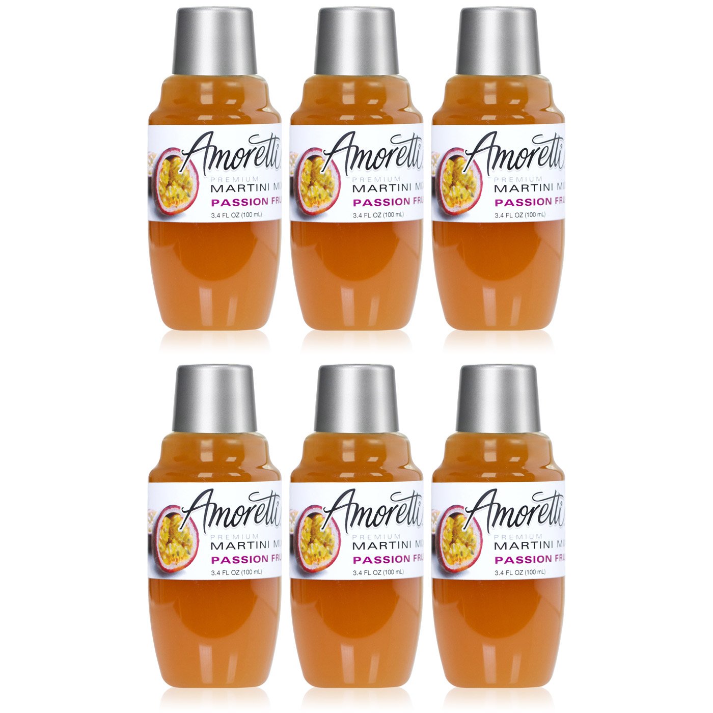 Amoretti Premium Martini Cocktail Mix Minis, Passion Fruit, 3.4 Fluid Ounce
