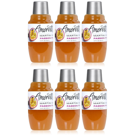 Amoretti Premium Martini Cocktail Mix Minis, Passion Fruit, 3.4 Fluid Ounce