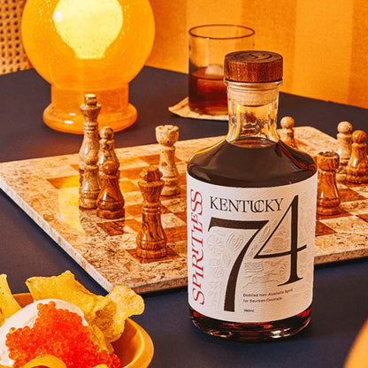 Spiritless Kentucky 74 Distilled Non-Alcoholic Whiskey Bundle with Australian Coffee Bitters – Old Fashioned - Premium Zero-Proof Liquor Spirits for a Refreshing Experience