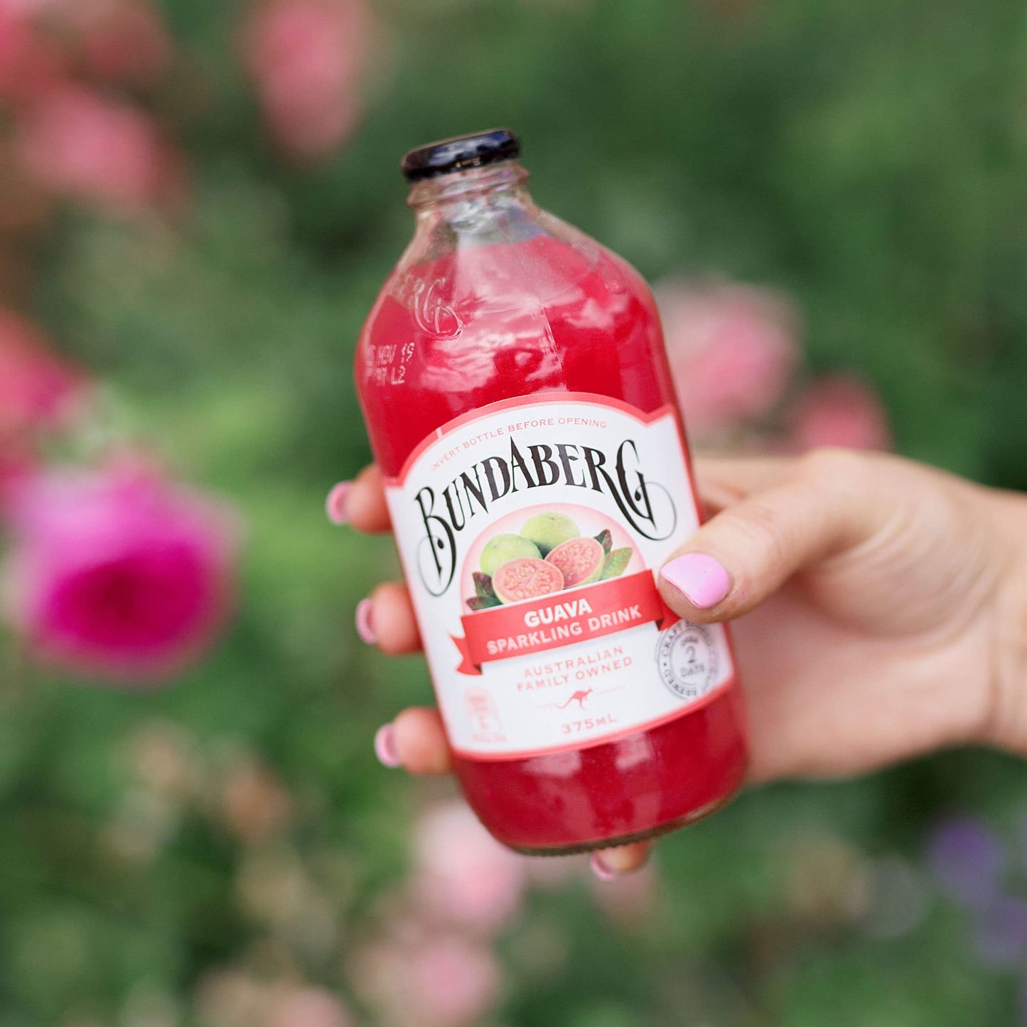Bundaberg Sparkling Fruit Drink, Guava, 12.7 fl oz, 4 Count (Pack of 2)
