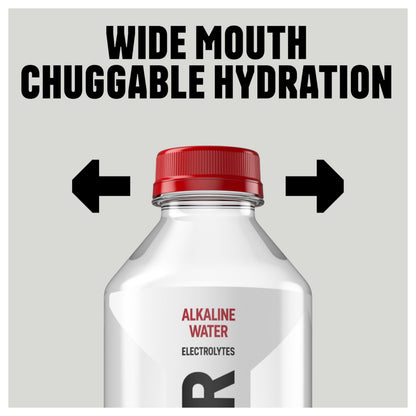 BODYARMOR SportWater Alkaline Water, Superior Hydration, High Alkaline Water pH 9+, Electrolytes, Perfect for your Active Lifestyle, 1 Liter (Pack of 12)