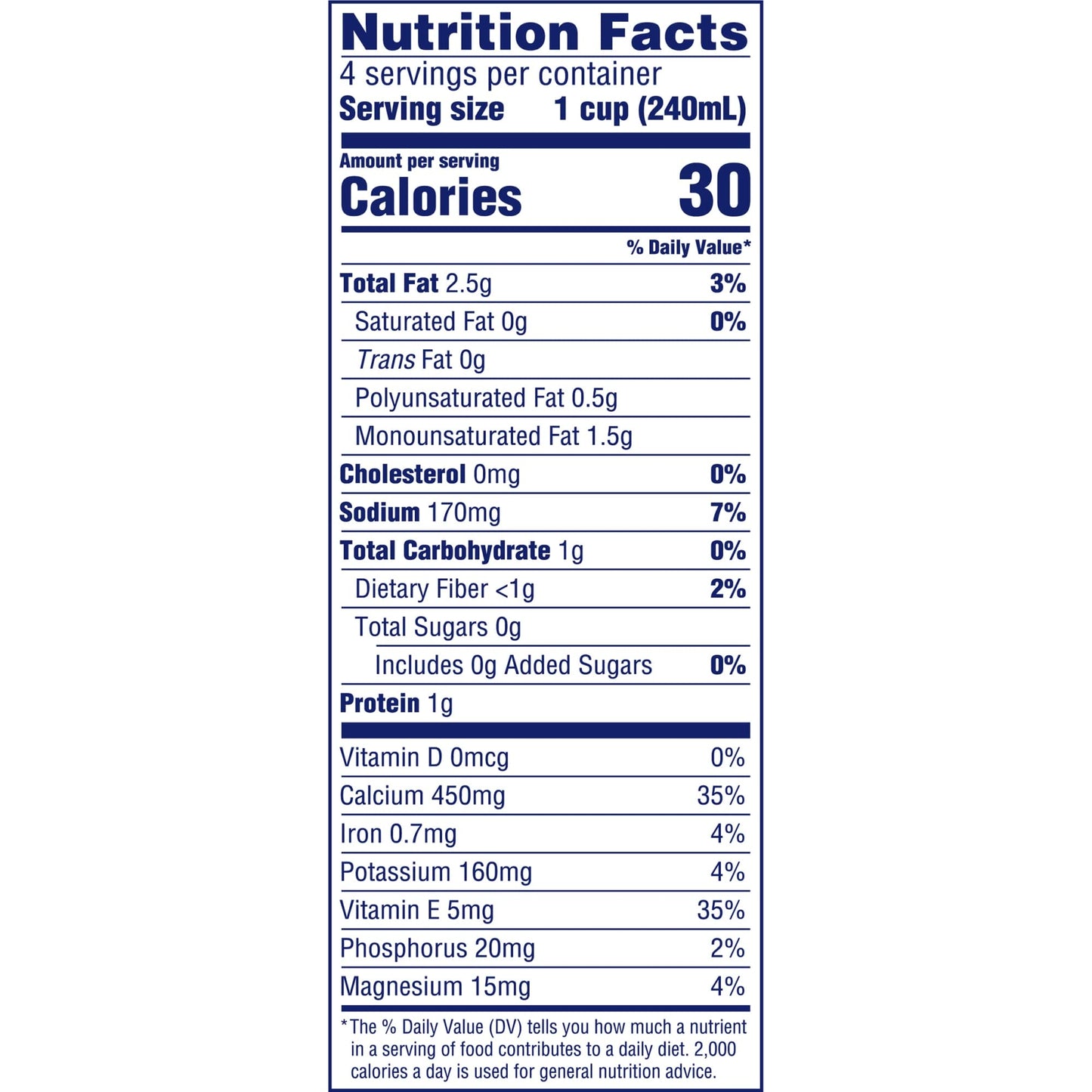 Almond Breeze Dairy Free Almondmilk, Unsweetened Original, 32 FL OZ
