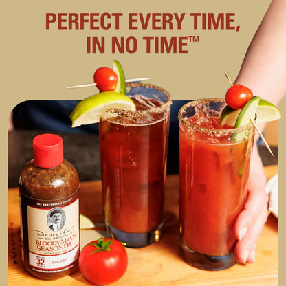 Demitri's Bloody Mary Seasoning Classic Recipe - Bloody Mary Mix - Concentrated Drink Mixer - Bold Rich Flavor - Perfect for Home Brunch Parties & Cocktails - 8oz Bottle (Pack of 1)