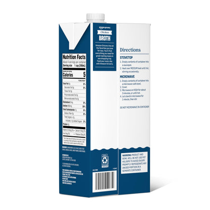 Amazon Grocery, Chicken Broth, 32 Oz