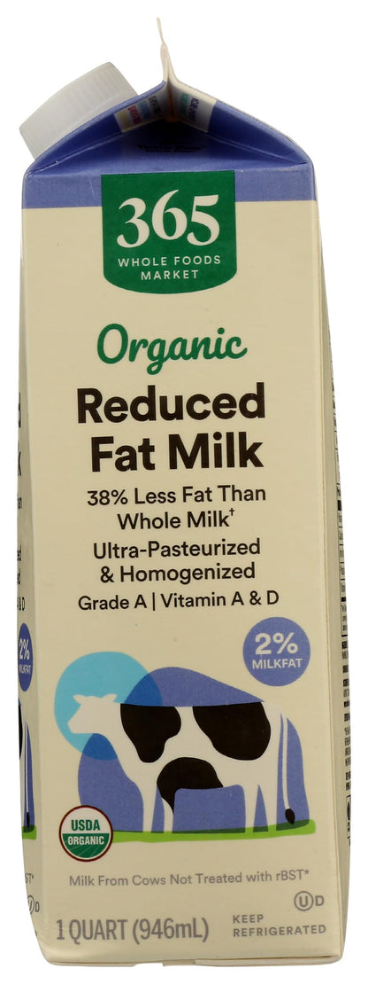 365 by Whole Foods Market Organic Reduced Fat 2% Milk, 32 FZ