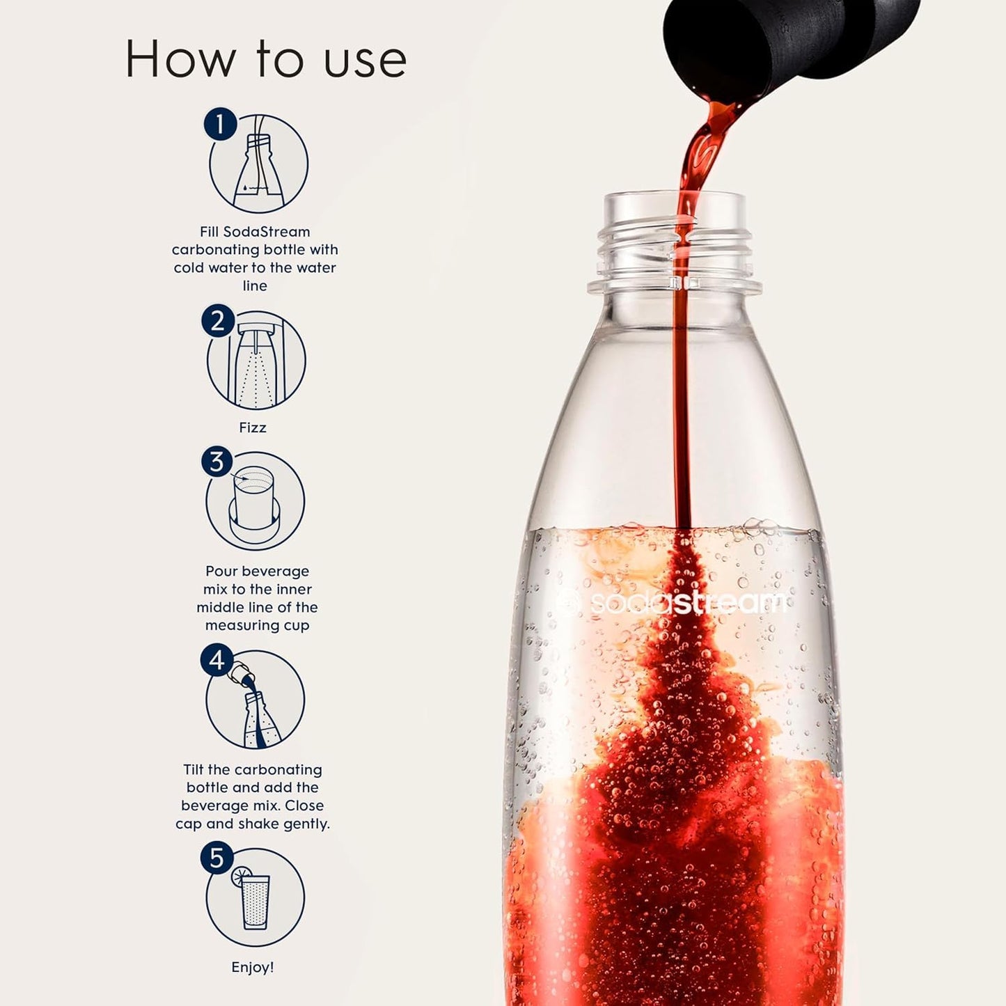 SodaStream MTN Dew Code Red Zero Sugar Drink Mix (440ml),(Pack of 8)