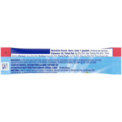 Crystal Light Sugar-Free Wild Strawberry Drink Mix with Caffeine (10 On-the-Go Packets)