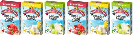 Margaritaville Singles to Go Drink Mix Ultimate Summer Variety Pack, 1 Strawberry Daiquiri, 1 Pina Colada, 1 Margarita, 1 CT (Pack of 2)