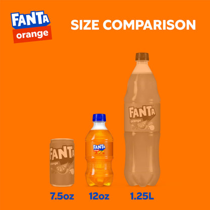 Fanta Orange Soda Soft Drink, 12 fl oz Bottles, 6 Pack