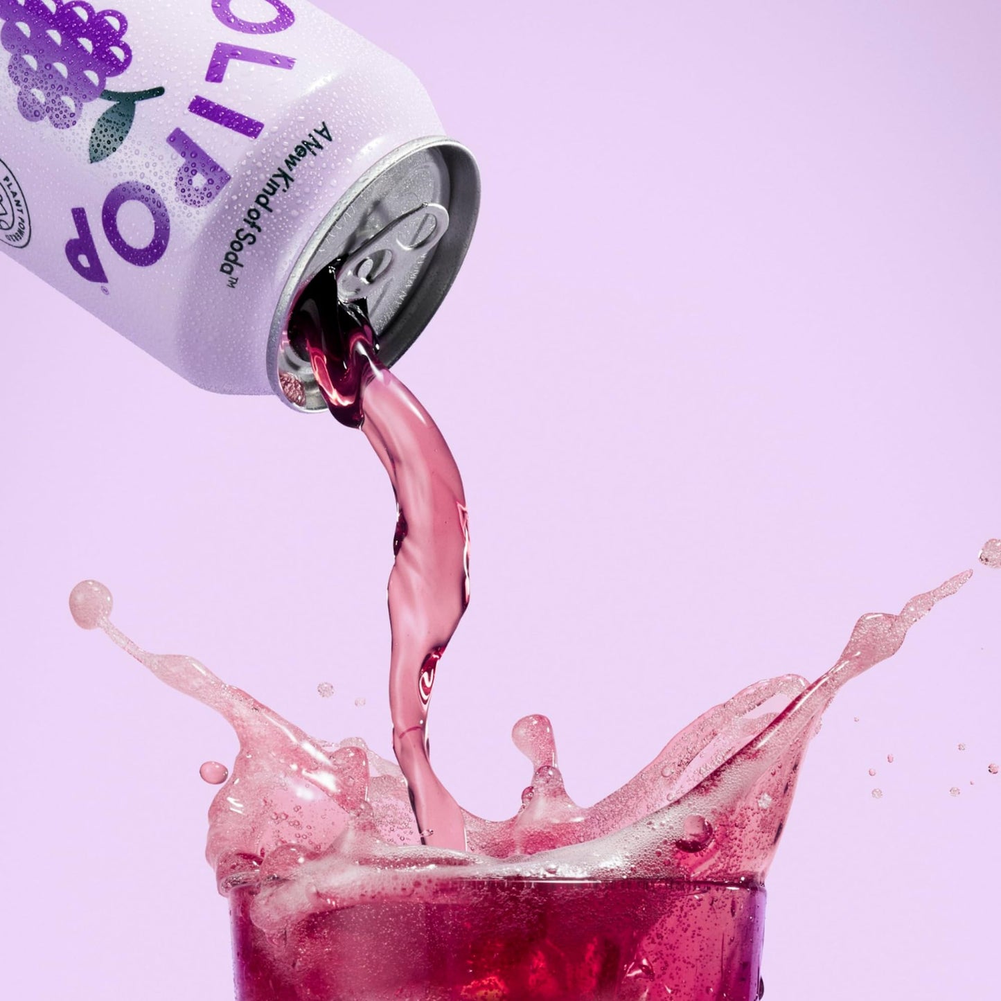 OLIPOP Prebiotic Soda Pop, Classic Grape, Prebiotics, Botanicals, Plant Fiber, 12 fl oz (4 Cans)