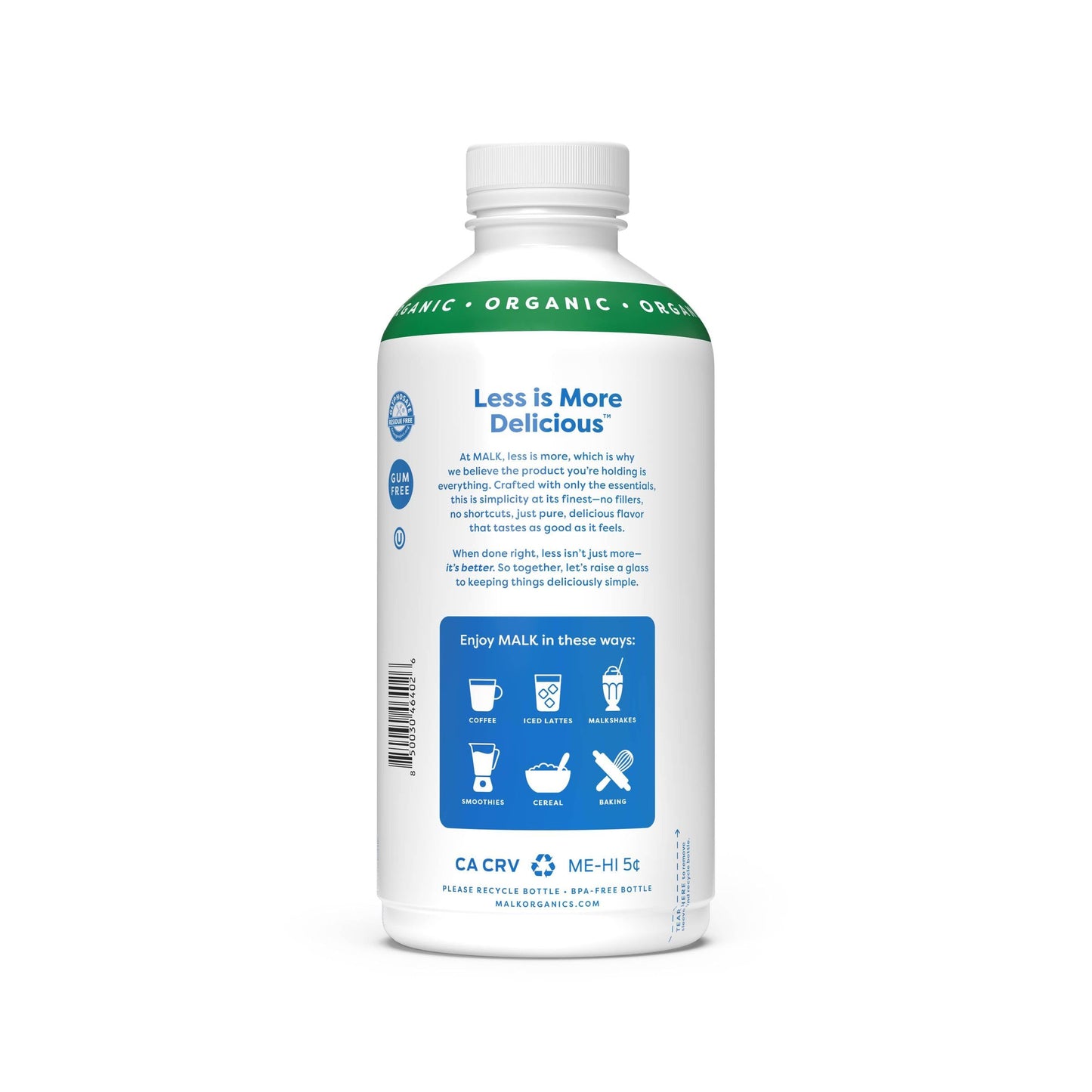 MALK Organic Chocolate Almond Milk, 28 FZ