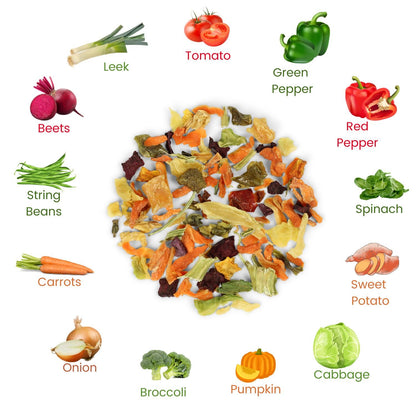 Garden Vegetable Soup Mix by It’s Delish, 5 lbs Bulk Bag | Natural Dehydrated Vegetables for Ramen Noodles, Soup, and Chip Dip | Veggies Blend with Beets & Carrots | Vegan, Gluten-Free, and Kosher