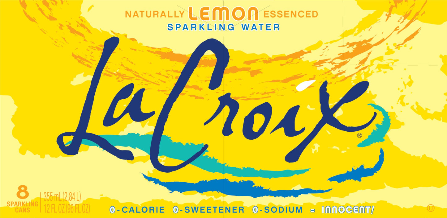 La Croix Sparkling Water, Lemon 8pk, 12 Fl Oz (pack of 8)