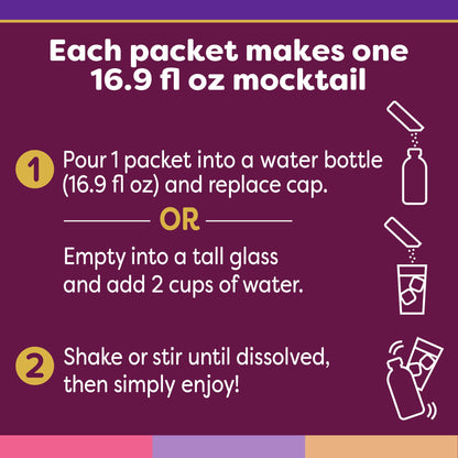 Crystal Light Mixology Drink Mix Variety Pack, 9 Packets, for Convenient On-the-Go Flavorful Hydration, Artificially Flavored Watermelon Margarita, Blackberry Mojito, Mai Tai, Zero Sugar, 1.17 oz