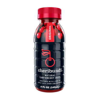 Cheribundi PURE Tart Cherry Juice (Pack of 12) and Cheribundi ORIGINAL Tart Cherry Juice Lightly Sweetened with Apple Juice