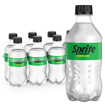 Sprite Zero Sugar Lemon Lime Diet Soda Pop Soft Drinks, 12 fl oz, 8 Pack