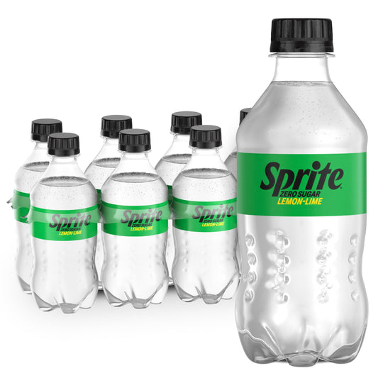 Sprite Zero Sugar Lemon Lime Diet Soda Pop Soft Drinks, 12 fl oz, 8 Pack