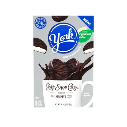 Candy Shop Cocoa Mix Variety Pack, Hot Chocolate, HERSHEY'S Milk Chocolate, REESE’S Peanut Butter Cup, YORK Peppermint Pattie, Make Hot or Iced, Made With Real Milk, 8 Packets Each (Pack of 24)